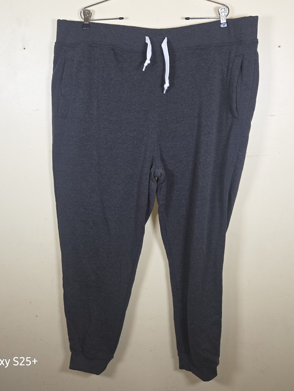 Southpole Men's Basic Active Fleece Jogger Sweatpants Gray 5XB